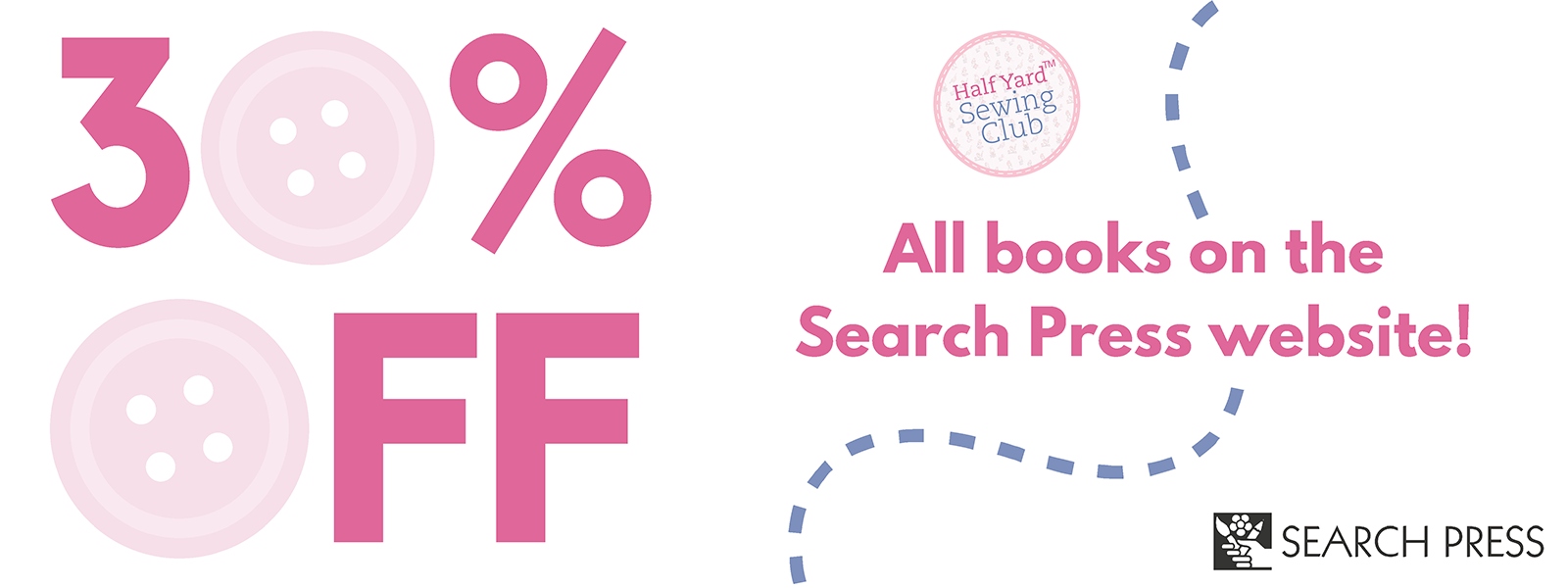 Get 30% OFF ALL BOOKS on the Search Press website!